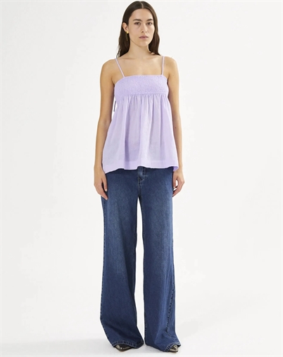 Dot Cotton Smock String Top - Rabens Saloner